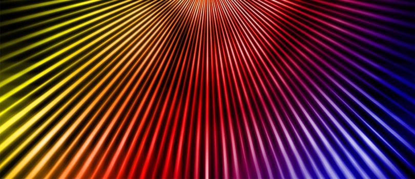 Rainbow colors beams abstract background for design with radial blur. Gradient.