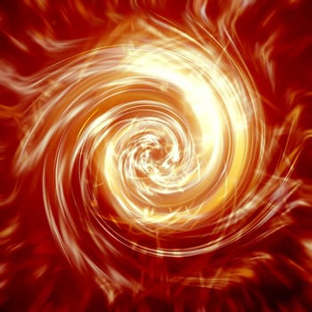 Orange and yellow orange background for design with radial blur. Electric storm.