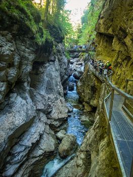 The Starzlachklamm between Burgberg and Sonthofen near the Grunten in Allgau