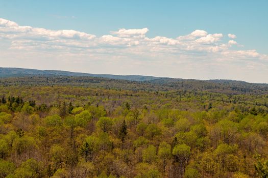 View of Rock Lake from the the Booth rock trail in Algonquin Park, Ontario, Canada