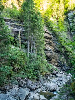 The Starzlachklamm between Burgberg and Sonthofen near the Grunten in Allgau