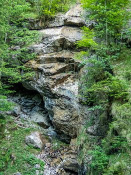 The Starzlachklamm between Burgberg and Sonthofen near the Grunten in Allgau