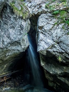 The Starzlachklamm between Burgberg and Sonthofen near the Grunten in Allgau