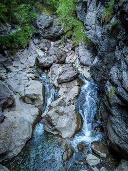 The Starzlachklamm between Burgberg and Sonthofen near the Grunten in Allgau