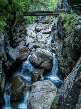 The Starzlachklamm between Burgberg and Sonthofen near the Grunten in Allgau