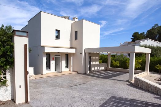 A house in Spain by the sea. Two-storey cottage with their amenities.