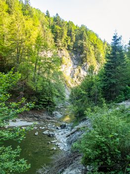 The Starzlachklamm between Burgberg and Sonthofen near the Grunten in Allgau