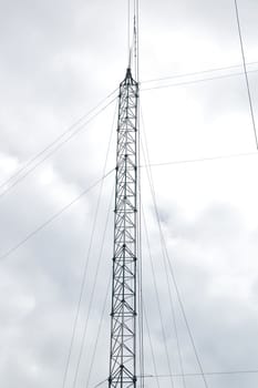 High altitude metal structure with cables for drop and swing recreation in Bukidnon, Philippines