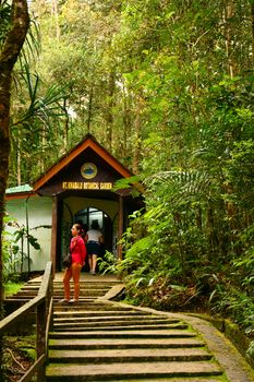 SABAH, MY - JUNE 18: Mount Kinabalu Botanical Garden entrance on June 18, 2016 in Sabah, Malaysia. 