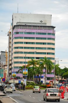 KOTA KINABALU, MY - JUNE 17: Hotel Capital facade on June 17, 2016 in Jalan Haji Saman, Kota Kinabalu. Hotel capital has hotel rooms and suites plus some of the best views in Kota Kinabalu.