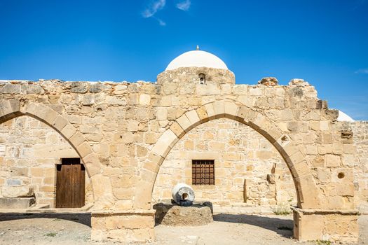 Panagia Odigitria or Virgin Mary church with ruined arch, Kouklia village, Paphos region, Cyprus