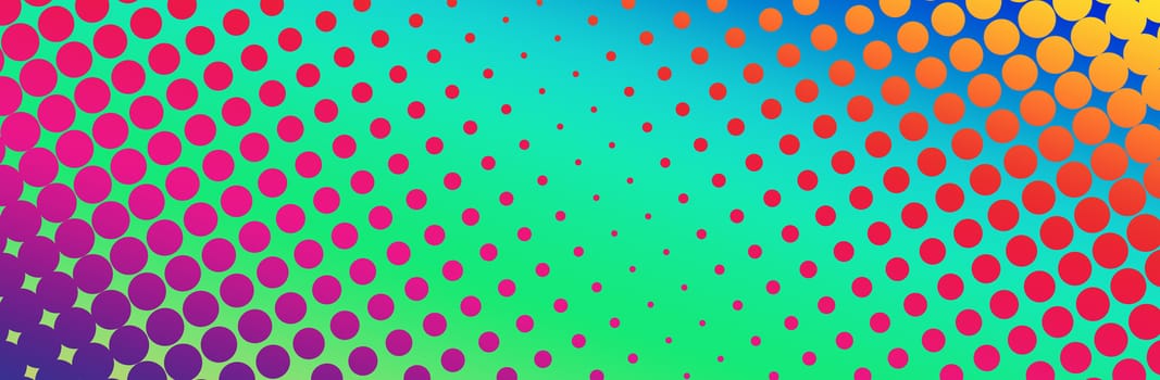 Futuristic abstract background for design. Spectrum color circles with a gradient fill.