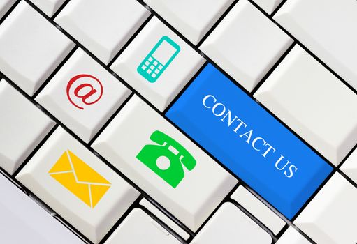 Website and internet contact us concept, customer service 