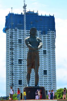 MANILA, PH - JULY 6: Lapu-Lapu monument on July 6, 2016 in Rizal Park, Manila. Lapu-Lapu was a Muslim chieftain in the island of Mactan in the Visayas who killed Ferdinand Magellan in April 1521.