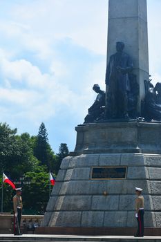 MANILA, PH - JULY 6: Rizal Park statue on July 6, 2016 in Manila, Philippines.