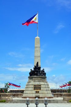 MANILA, PH - JULY 6: Rizal Park statue on July 6, 2016 in Manila, Philippines.