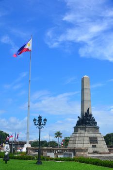 MANILA, PH - JULY 6: Rizal Park statue on July 6, 2016 in Manila, Philippines.