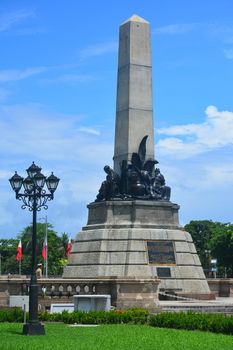 MANILA, PH - JULY 6: Rizal Park statue on July 6, 2016 in Manila, Philippines.