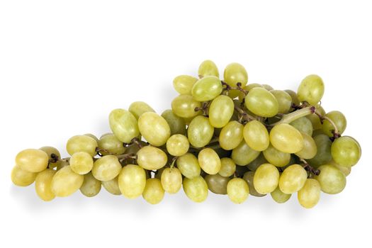 Bunch of grapes which have many food nutrition health benefits cut out on and isolated on a white background