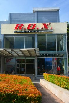 TAGUIG, PH - OCT. 1: R.O.X. Facade on October 1, 2016 in Bonifacio High Street, Taguig, Philippines. Recreational Outdoor eXchange (R.O.X.) is Southeast Asia's Biggest Outdoor Superstore.