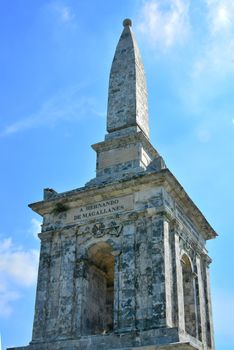 CEBU, PH - OCT. 8: Magellan marker on October 8, 2016 in Lapu Lapu City, Cebu, Philippines. The Magellan Marker was erected in 1866 to mark the spot where the great explorer died.