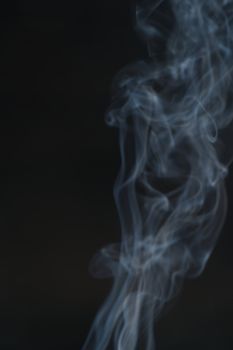 White smoke, curly black background, used as the background image.