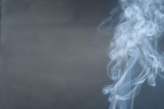 White smoke, curly black background, used as the background image.