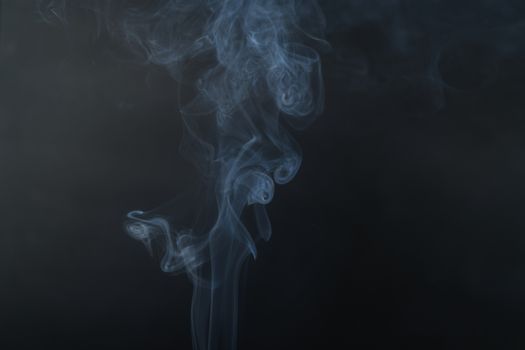 White smoke, black background, used as the background image.