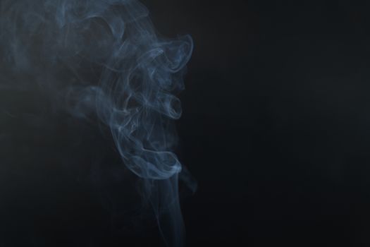 White smoke, black background, used as the background image.