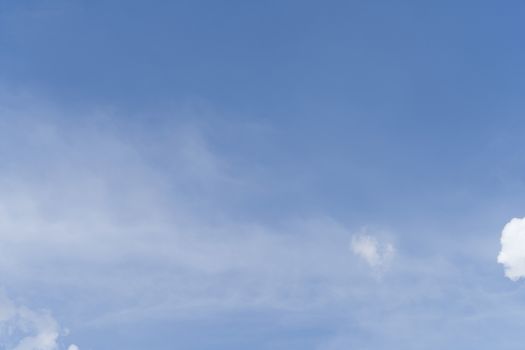Cloudy sky On a clear day.