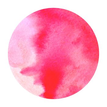 Abstract watercolor hand painting in circle shape for the text message background. Colorful splashing in the paper. Perfect for branding, greetings, websites, digital media, invites, weddings.