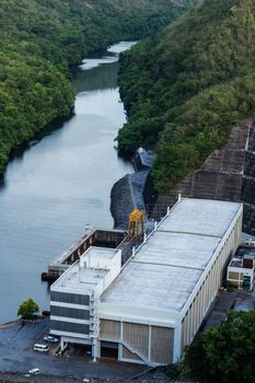 Srinakarin hydro power plant in Kanchanaburi Thailand