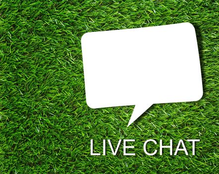 Live chat concept, business communication technology, customer service
