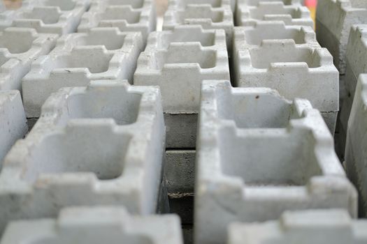 rectangular concrete nano eco block brick. wall bearing structure system