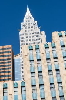 LAS VEGAS, NV - JULY 17, 2019:New York New York casino on a beautiful summer day.