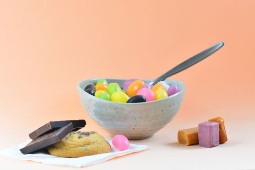 Unhealthy diet reach in sugars and calories; modern world problem for child obesity