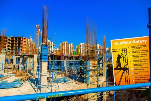 jabalpur, Madhya Pradesh India - May 2019 : view of a new constructing buildings in jabalpur