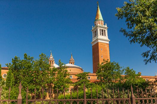 Backside view of the campanile of San Giorgio Maggiore