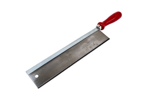 carpenter's saw isolated on a white background