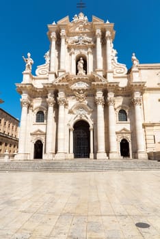 The cathedral of Syracuse in Sicily, Italy