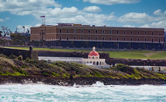 Colorful Buildings on Coast of Old San Juan Puerto Rico