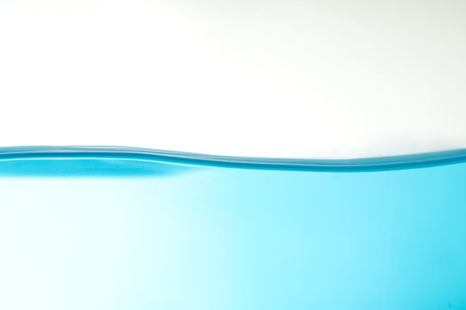 Bluewater surface on a white background with spaces for text.