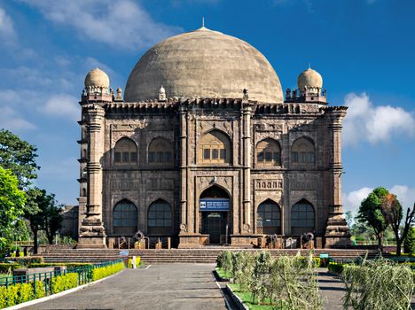 Gol Gumbaz is a tomb of Adil Shah in Bijapur, Karnataka. Its circular dome is said to be the second largest in the world .