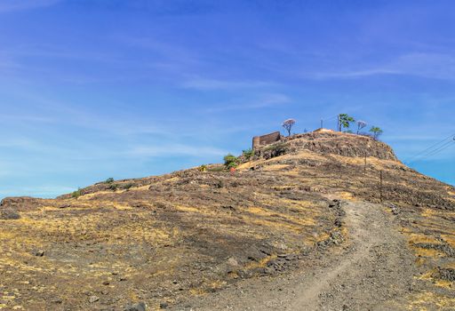 Recently discovered `Dhavalgad` - a forgotten fort near Purandar  on Bhuleshwar mountain range. Purandhar, Pune.
