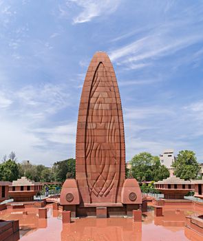 Amritsar, Punjab, India - April 15th, 2019 : Jallianwala Bagh is  historic garden and memorial of national importance, preserved in the memory of those wounded and killed in the Massacre.