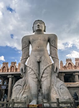 Gommateshwara statue is a 57ft high monolithic statue located on Vindyagiri at Shravanbelagola in the Indian state of Karnataka.