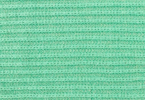 Green Knitting Texture or Knitted Texture Background in macro style. Knitting Texture or Knitted Texture in vintage style for design