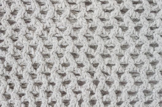 White Knitting Texture or Knitted Texture Background. Knitting Texture or Knitted Texture in vintage style for design