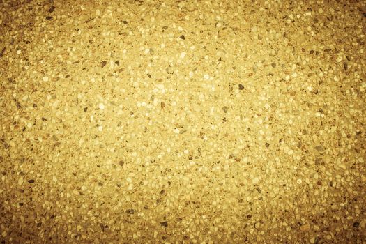 Gravel texture for design. Yellow gravel texture. Gravel texture and small stone background. Gravel texture in vintage tone