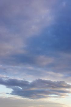 Beautiful evening sky with clouds